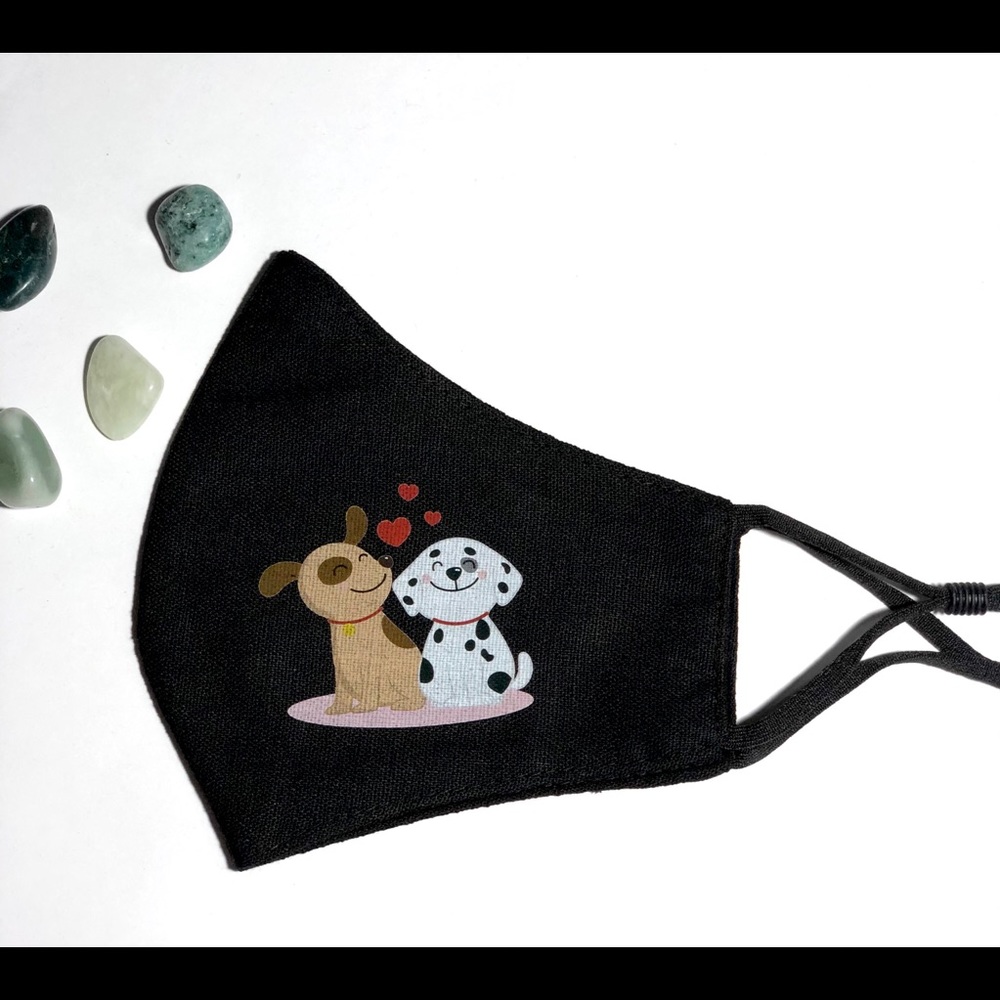 100% Linen Face Mask With Print